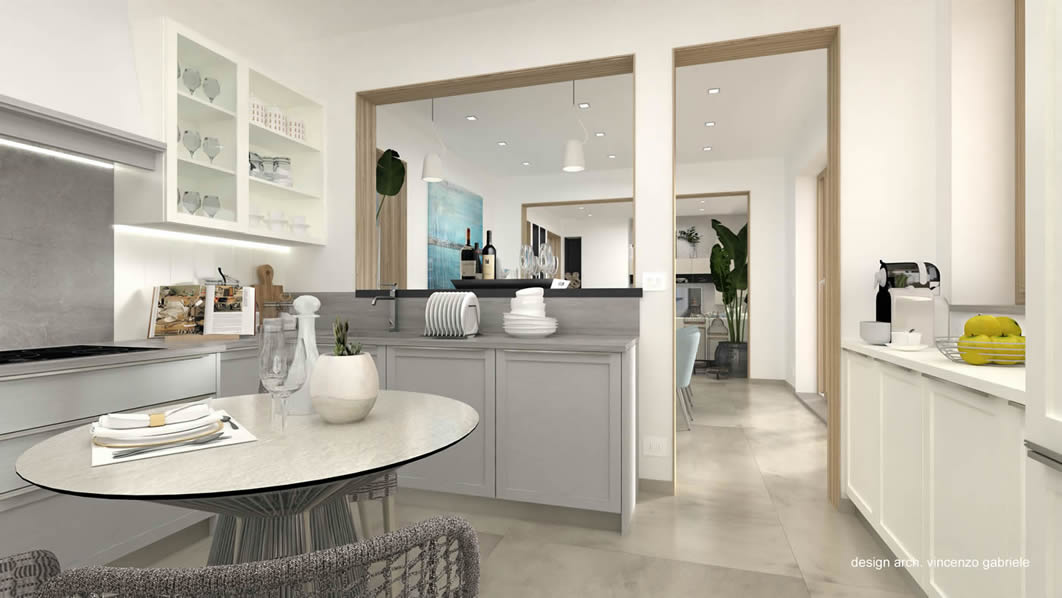 La casa sulla terrazza. Ristrutturazione, interior design ed arredamento